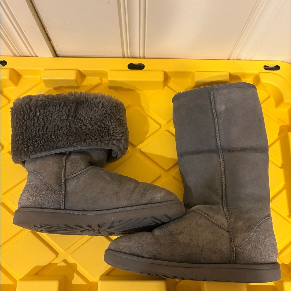 UGG Gray Shearling Boots